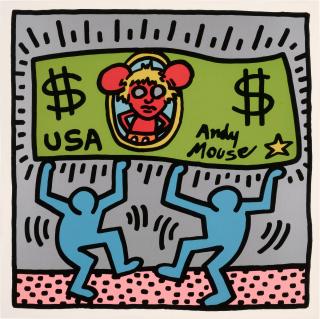 Keith Haring - Andy Mouse (Littmann p. 65)