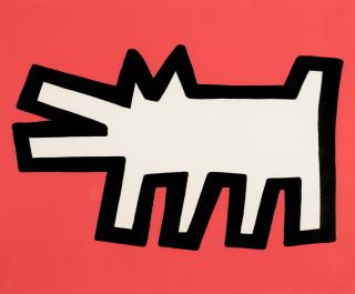 Keith Haring - Barking Dog from Icons