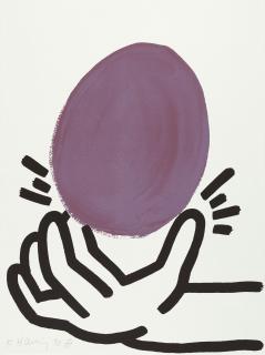 Keith Haring - Bl. 20 aus der Folge: The story of red + blue.