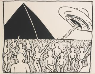 Keith Haring - Blueprint Drawing #8 (L. Pg. 179)