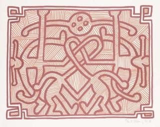 Keith Haring - Chocolat Buddah: two plates