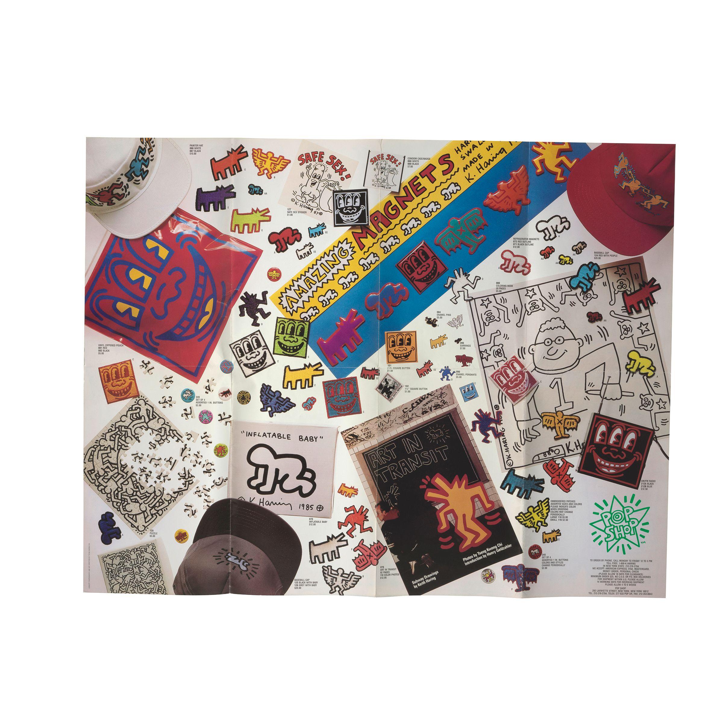 Keith Haring - Coloring Book; Pop-Shop Poster/Mailer; Pop Shop Poster (3 works)