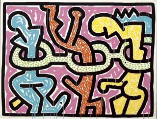 Keith Haring - Flowers: One Plate