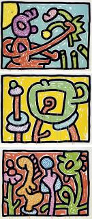 Keith Haring - Flowers Suite, New York, Shafrazi Editions, 1990