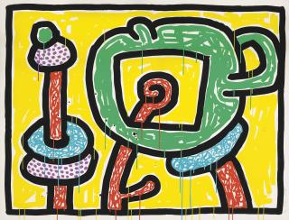 Keith Haring - Flowers Suite: one plate