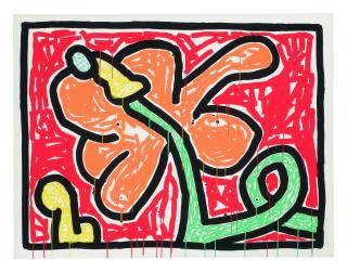 Keith Haring - Flowers V (Littmann P. 167)