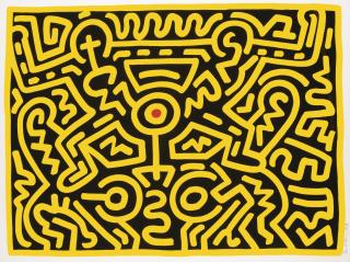 Keith Haring - Growing 4 (L. P. 91)