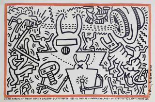 Keith Haring - Keith Haring at Robert Fraser Gallery 19th Oct-Nov 12 1981