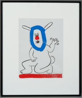 Keith Haring - Keith Haring, Serigraph, Numbered 68/90-Xviii, Signed And Dated -90.