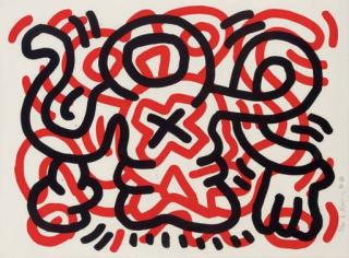 Keith Haring - Ludo: One Plate