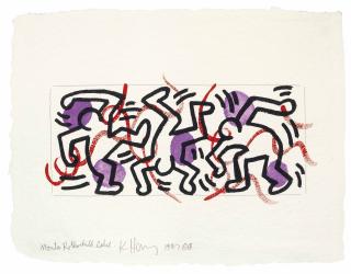 Keith Haring - Mouton Rothschild Label