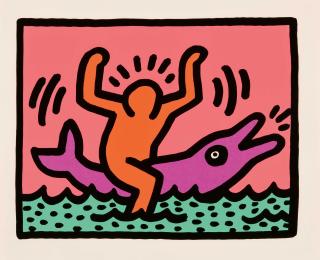 Keith Haring - Ohne Titel (Aus: Pop Shop V).