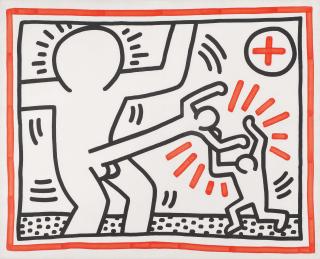 Keith Haring - Ohne Titel. Aus: Three Lithographs.