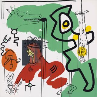 Keith Haring - One plate, from: Apocalypse