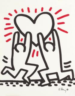 Keith Haring - One Plate, from Bayer Suite