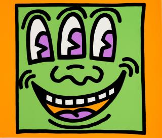 Keith Haring - One Plate, from Icons