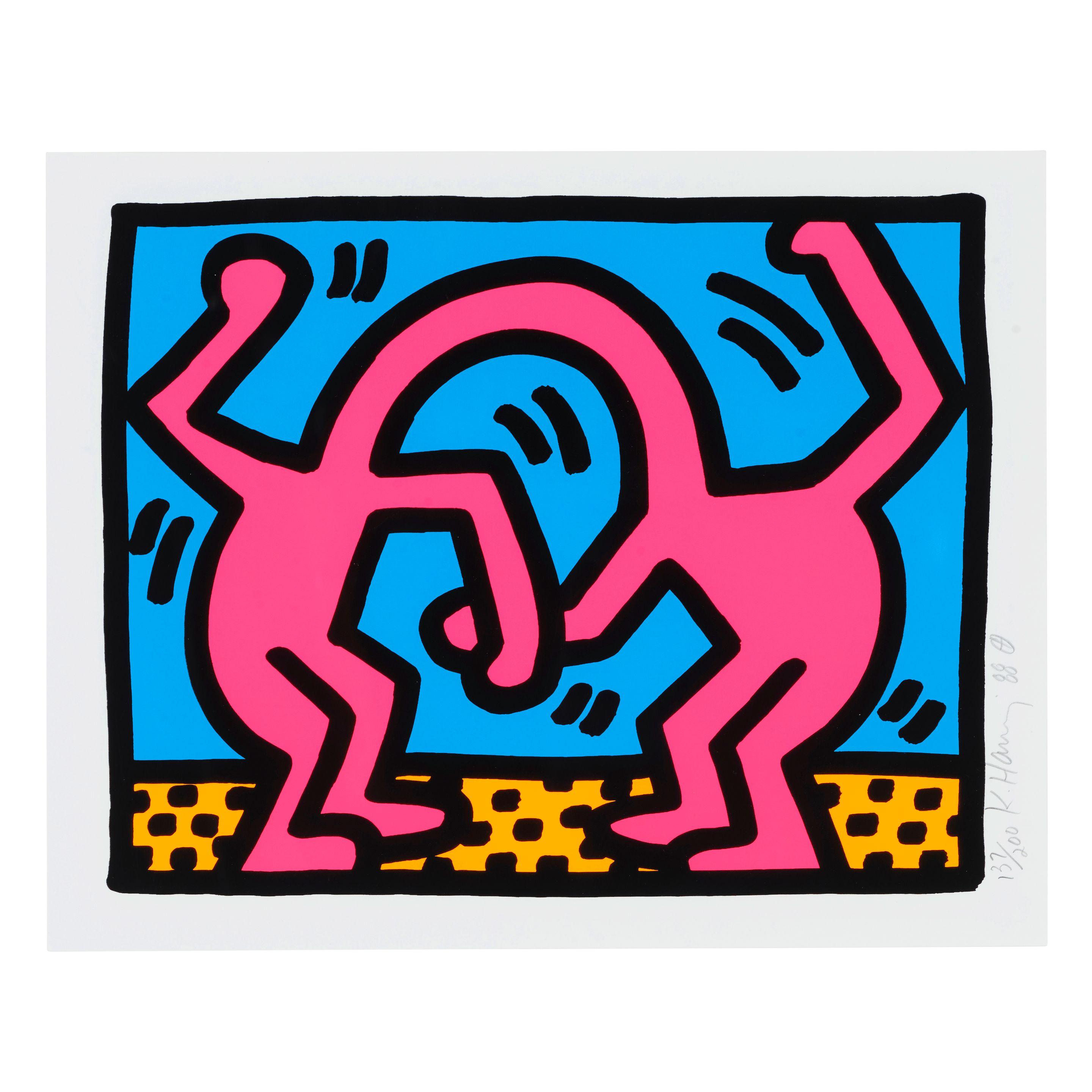 Keith Haring - One Plate, from Pop Shop II