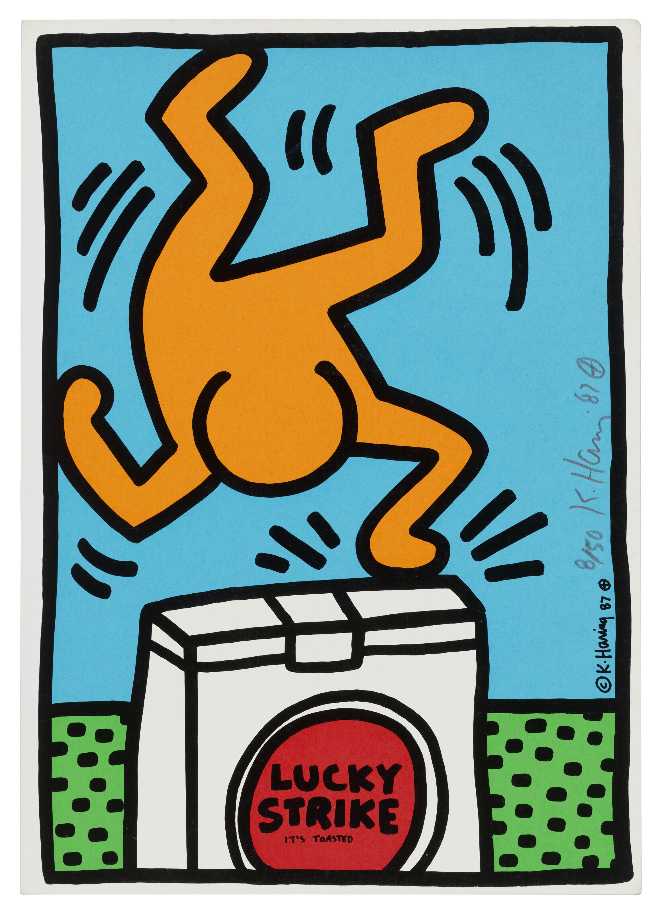 Keith Haring - One print, from: Lucky Strike