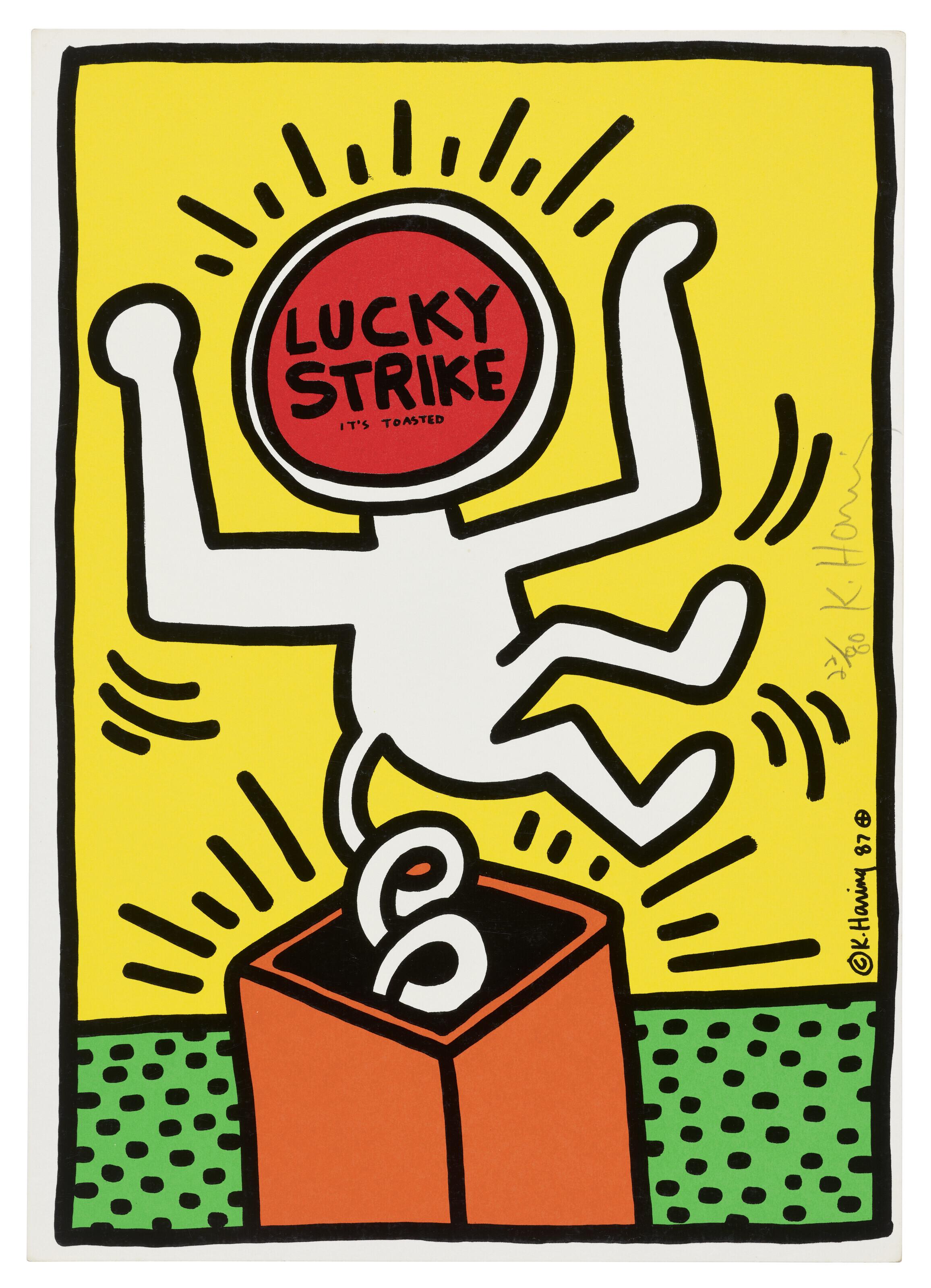 Keith Haring - One print, from: Lucky Strike