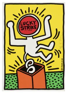 Keith Haring - One print, from: Lucky Strike