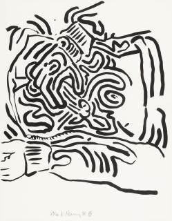 Keith Haring - Plate 2, from Bad Boys