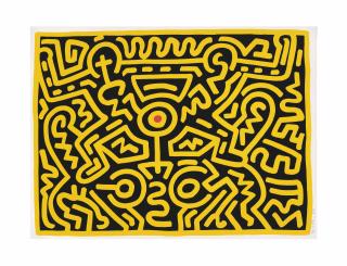 Keith Haring - Plate IV, from: Growing Suite