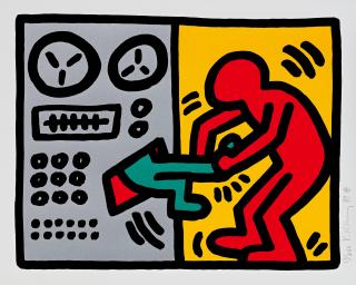 Keith Haring - Pop Shop III(Executed in 1989)