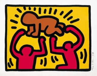 Keith Haring - Pop Shop Iv, Van Nuys And New York, Martin Lawrence Limited Editions, 1989