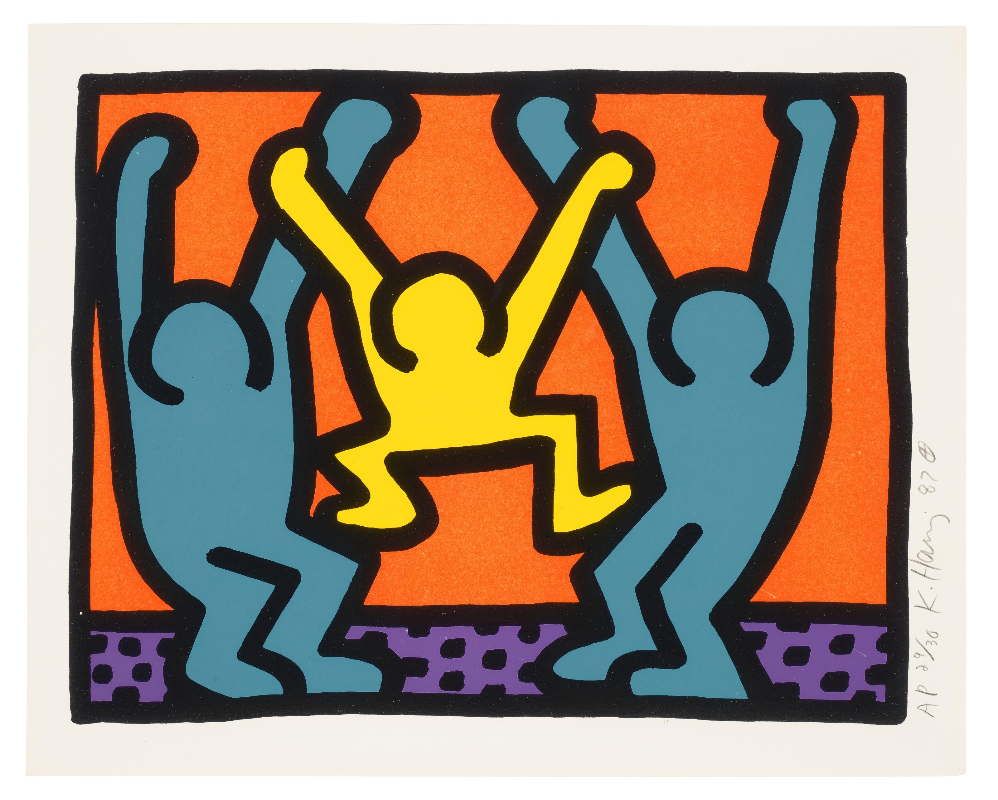 Keith Haring - Pop Shop Quad I: One Print
