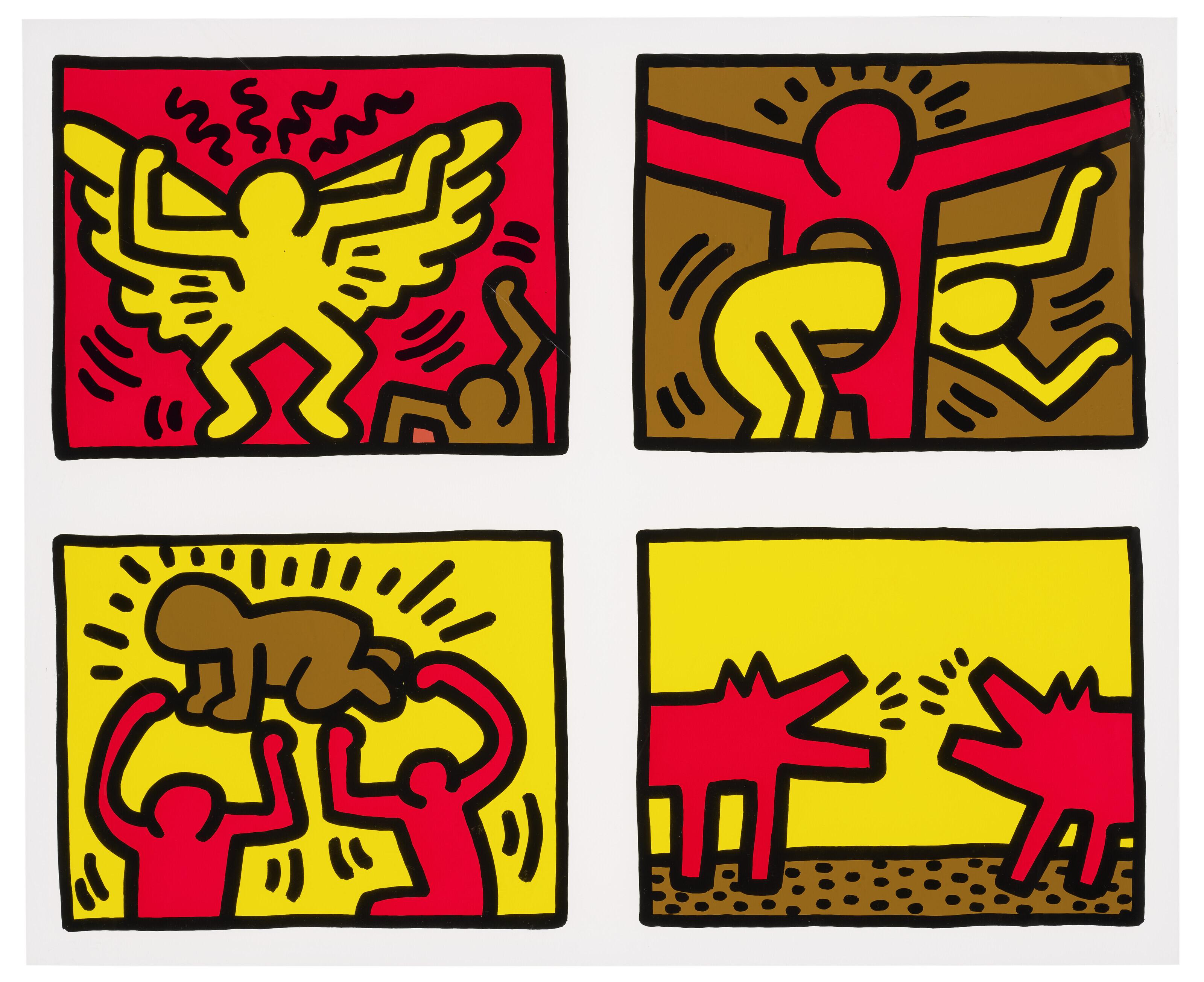 Keith Haring - Pop Shop Quad IV