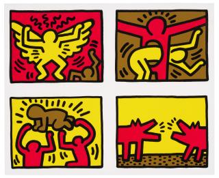 Keith Haring - Pop Shop Quad IV