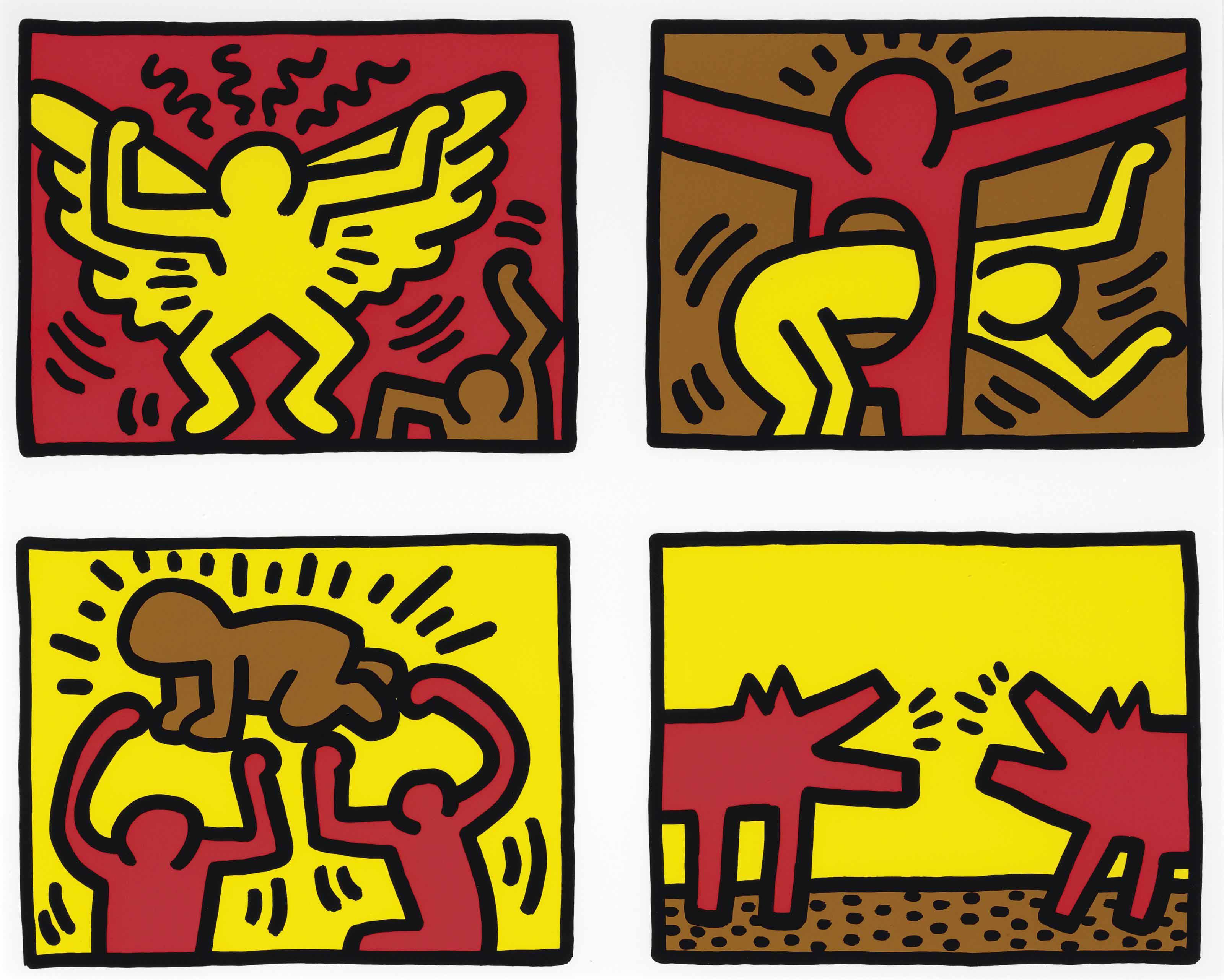 Keith Haring - Pop Shop Quad IV