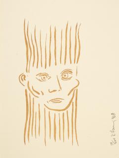 Keith Haring - Portrait of Joseph Beuys