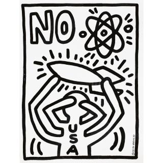 Keith Haring - Poster For Anti-Missile Demo