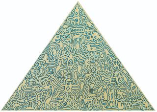 Keith Haring - Pyramid : one plate