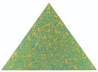 Keith Haring - Pyramid : one plate