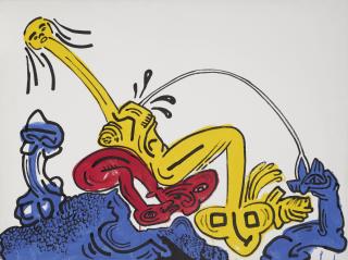 Keith Haring - Red-Yellow-Blue #6 (Portrait Of Teresa)