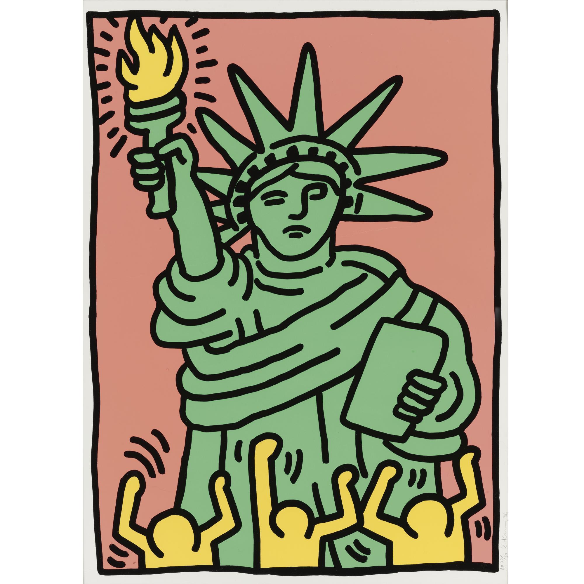 Statue Of Liberty by Keith Haring Art.Salon