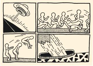 Keith Haring - The Blueprint Drawings (#3) (L. P. 176)