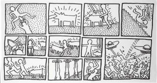 Keith Haring - The blueprint Drawings: One Plate (Cantz p. 175)