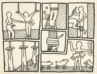 Keith Haring - The Blueprint Drawings: one plate (L. p. 177)