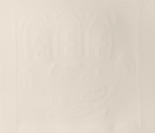 Keith Haring - Three Eyed Monster, From White Icons