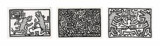 Keith Haring - Three plates from: Untitled 1-6