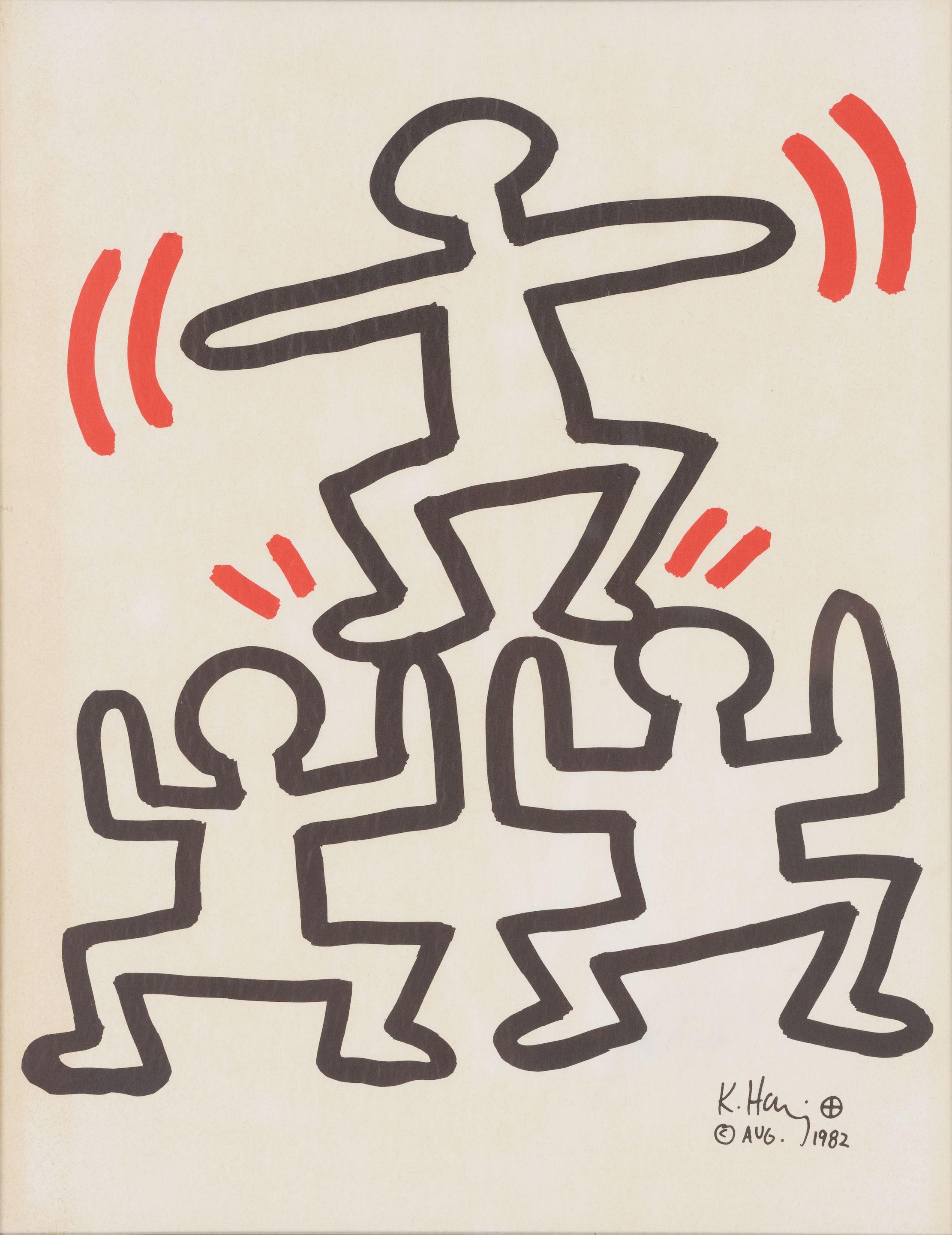Keith Haring - Two plates, from the Bayer Suite 2