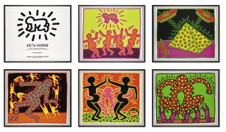 Keith Haring -  Untitled 1-5 (L. Pp. 30-33)