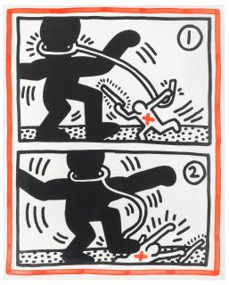 Keith Haring - Untitled 3 from Free South Africa, 1985