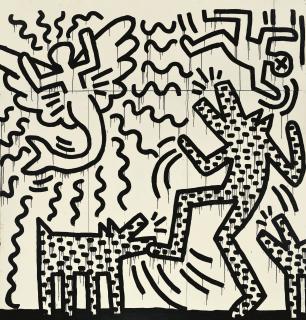 Keith Haring - Untitled (Diptych)