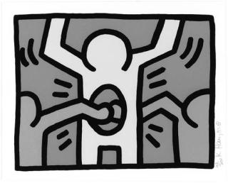 Keith Haring - Untitled, from Pop Shop I