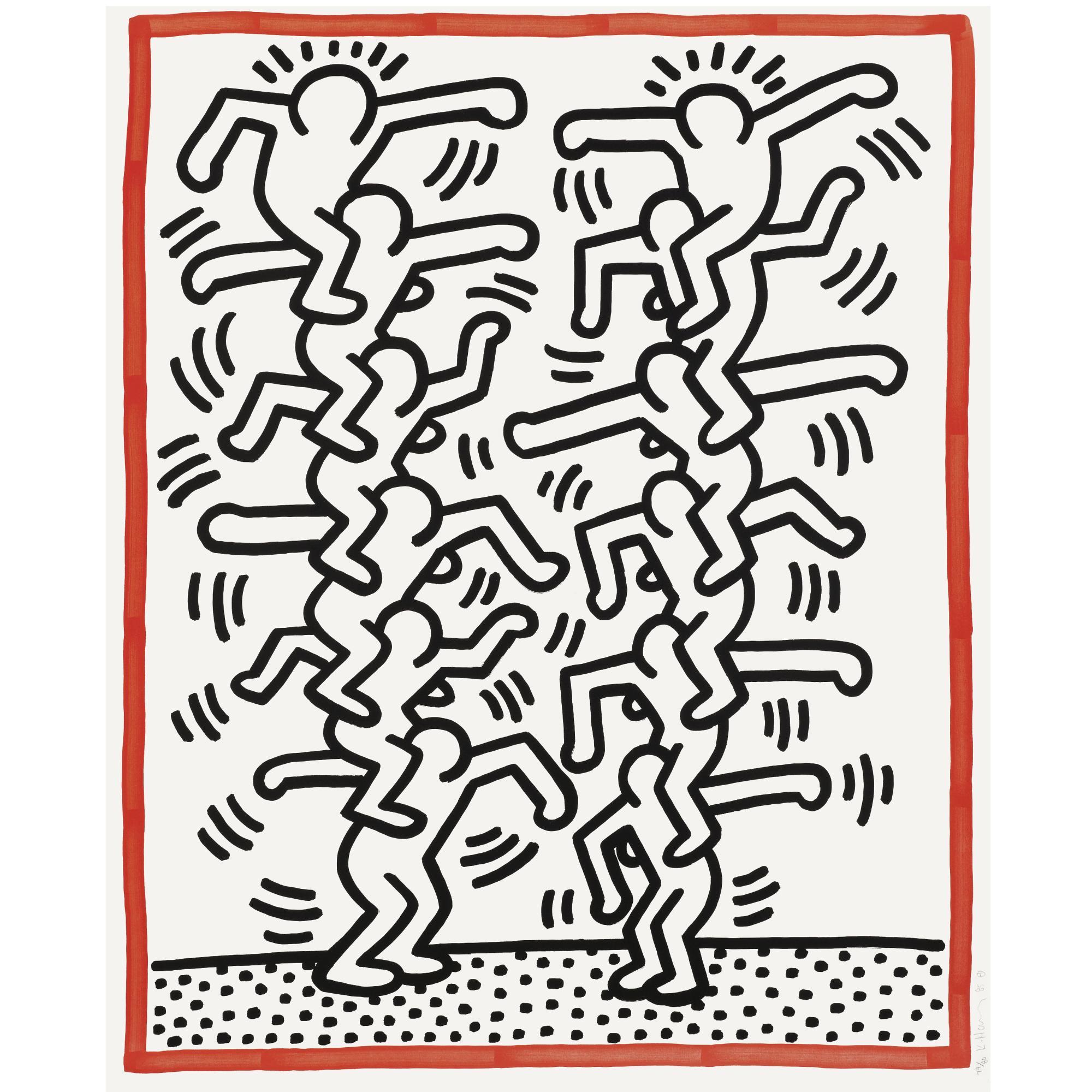 Untitled (From Three Lithographs) by Keith Haring Art.Salon