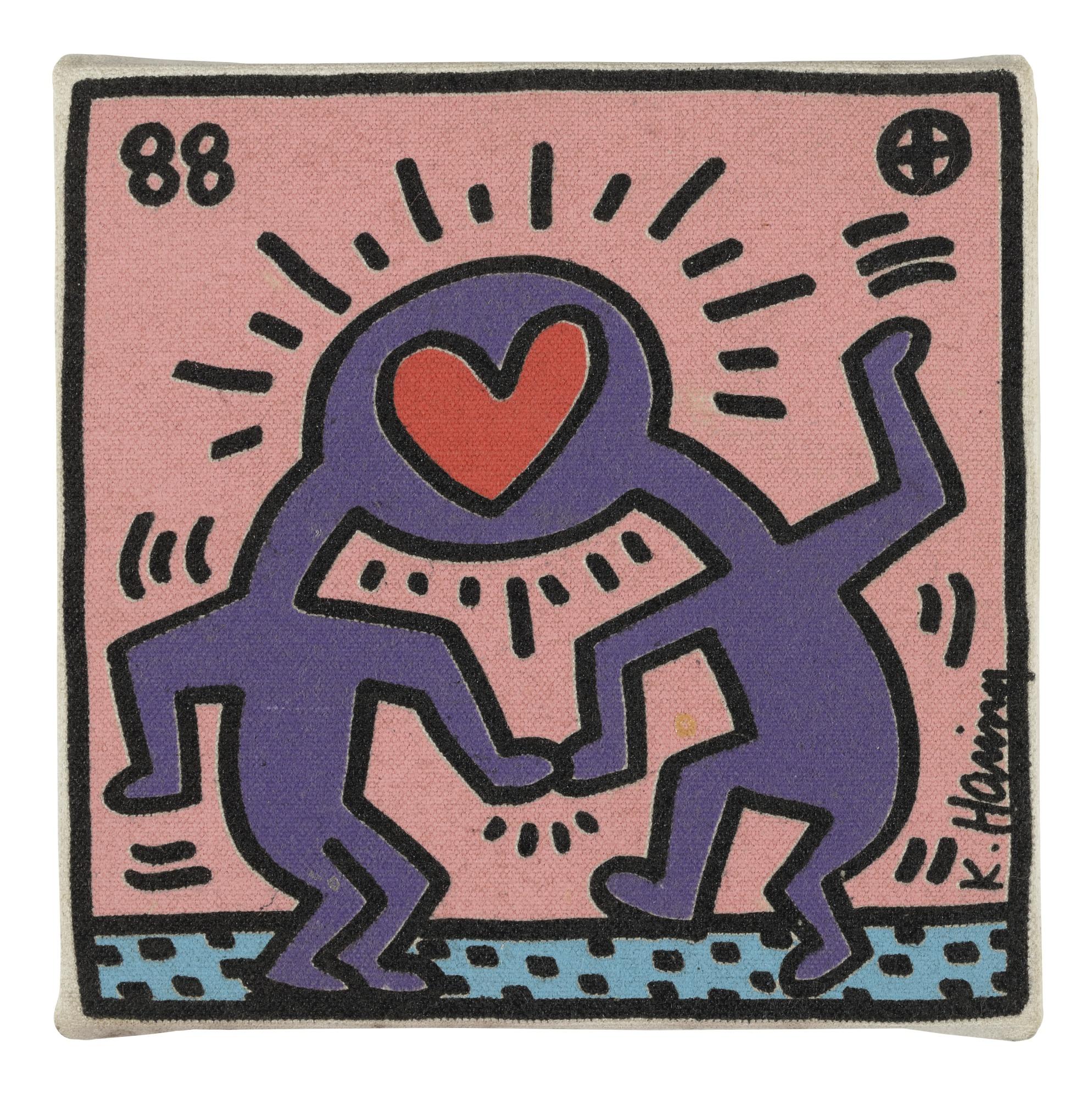 Keith Haring - Untitled (Heart Heads)